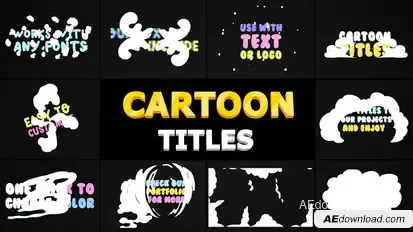Cartoon Smoke Titles | After Effects Titles template preview