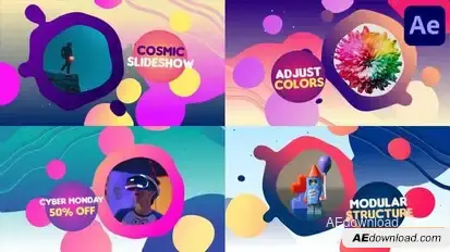 Liquid Colorful Slideshow | After Effects Openers template preview
