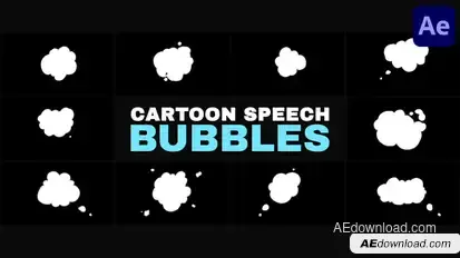 Cartoon Speech Bubbles | After Effects Openers template preview