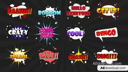 Cartoon Titles Titles template preview