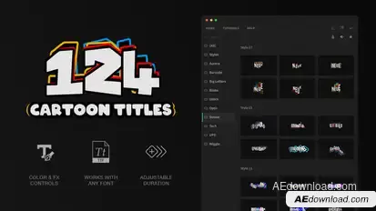 Cartoon Titles Titles template preview
