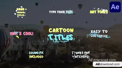 Cartoon Titles | After Effects Titles template preview