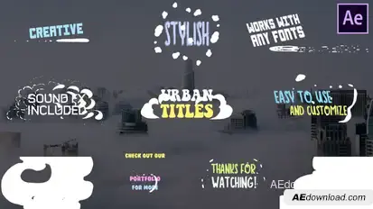 Cartoon Urban Titles | After Effects Titles template preview