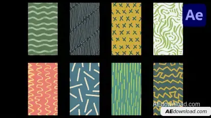 Cartoon Vertical Background | After Effects Elements template preview