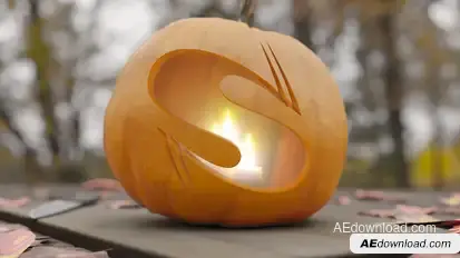 Carving Pumpkin Logo Stings template preview