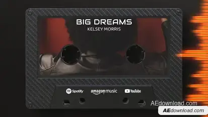 Cassette Music Visualizer Product Promo template preview