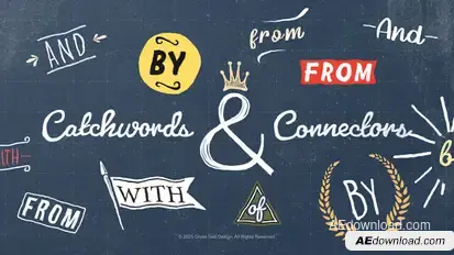 Catchwords & Connector Titles template preview