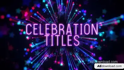 Celebration Titles Titles template preview