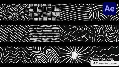 Chalk Line Background | After Effects Elements template preview