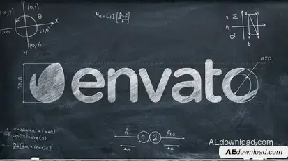 Chalkboard Math Logo Logo Stings template preview