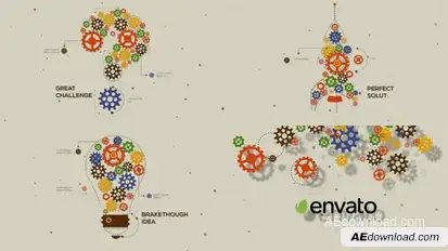 Challenge And Solution Logo Cog Edition Logo Stings template preview