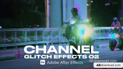 Channel Glitch Effect 02 Ae Elements template preview