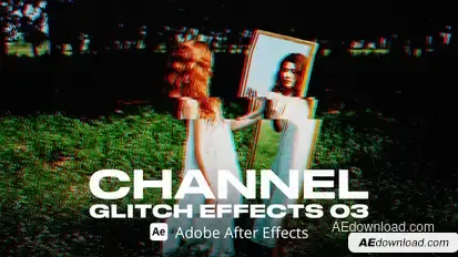 Channel Glitch Effect 03 Ae Elements template preview
