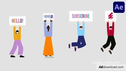 Character Titles for After Effects Titles template preview