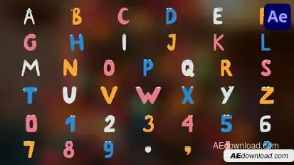 Characters Alphabet | After Effects Elements template preview