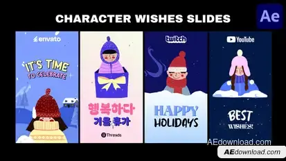 Characters Wishes Kids Stories | After Effects Openers template preview