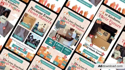 Charity & Donation Story Elements template preview