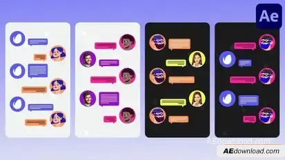 Chat Explainer for After Effects Openers template preview