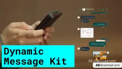 Chat Message Kit | Whats app and Telegram Elements template preview