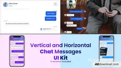 Chat UI Kit Video Displays template preview
