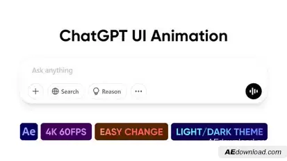 ChatGPT Searching Animation broadcast-packages template preview