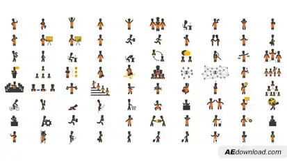 Chef Pictogram Elements template preview