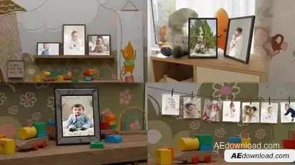 Children's room baby slideshow Product Promo template preview
