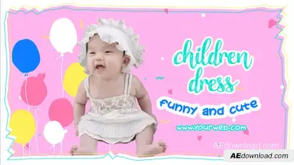 Children Promo Slide Video Displays template preview