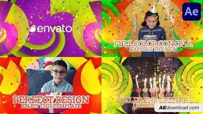 Childrens Opener for After Effects Openers template preview