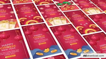 Videohive Chines New Years Instagram Story Video Displays template preview
