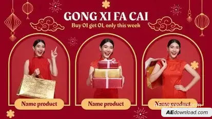 Chinese Luna New Year Promo Openers template preview