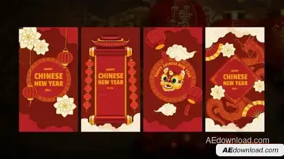 Videohive Chinese New Year Festival Instagram Stories Openers template preview