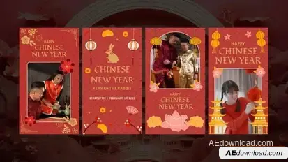 Videohive Chinese New Year Instagram Stories And Reel Openers template preview