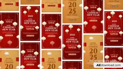 Videohive Chinese new year instagram story 55684349 Video Displays template preview