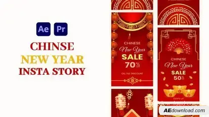 Videohive Chinese New Year Sale Instagram Story Openers template preview