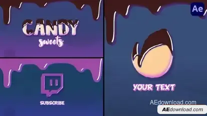 Chocolate Cartoon Logo Reveal Animations [After Effects] Logo Stings template preview