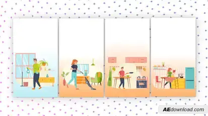Chores - Vertical Media Content Elements template preview