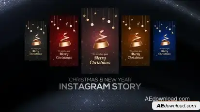 Christmas & New year instagram Story Openers template preview
