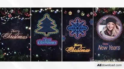 Christmas & New Year Social Media Stories Openers template preview