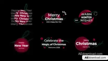 Christmas & New Year Titles Titles template preview