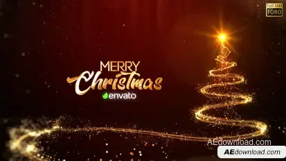 Christmas Lights Logo Stings template preview