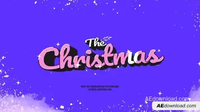 Christmas Titles template preview