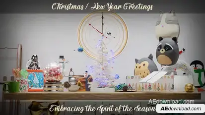 Christmas - New Year Greetings - Embracing the Spirit of the Season Openers template preview