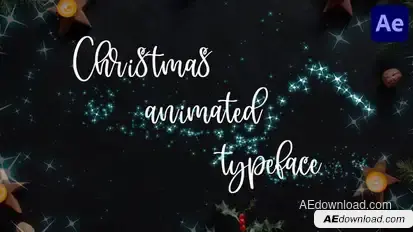 Christmas Alphabet | After Effects Elements template preview