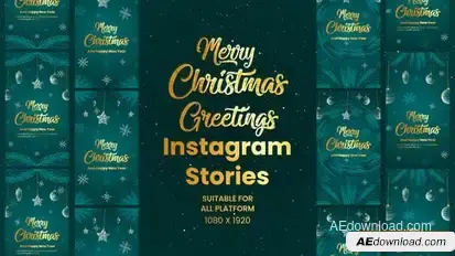 Videohive Christmas And New Year Celebration Instagram Stories Openers template preview