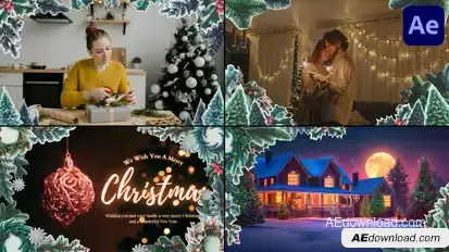 Christmas And New Year Frames | After Effects Elements template preview