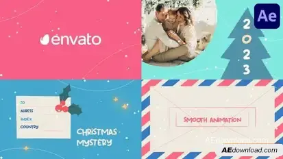 Christmas And New Year Greeting Cards | After Effects Openers template preview