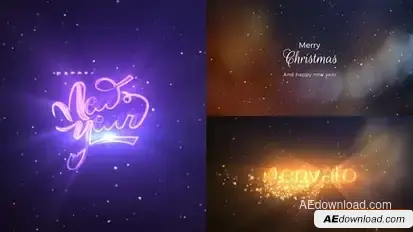 Christmas And New Year Logo Reveal Logo Stings template preview