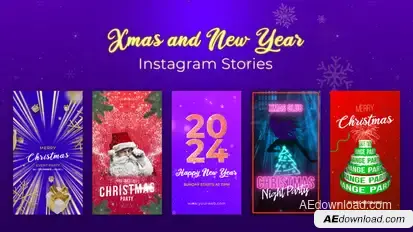 Christmas and New Year Stories Product Promo template preview