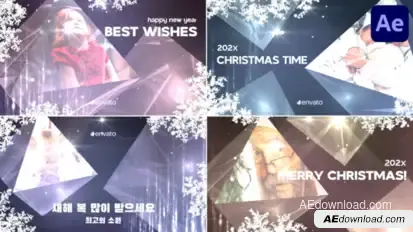 Christmas And New Year Typography for After Effects Titles template preview